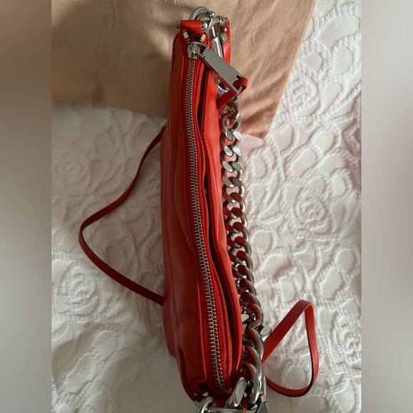Rebecca Minkoff Edie Maxi Leather Crossbody Bag, Coral - Picture 7 of 11